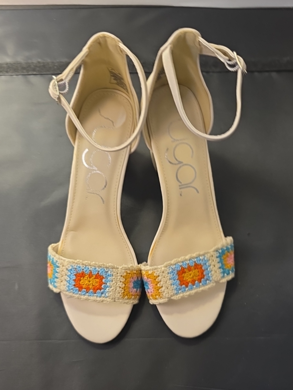 BRAND NEW SUGAR MACHELENE WOMEN'S OPEN TOE SANDALS MULTI-COLOR STRAP SANDALS